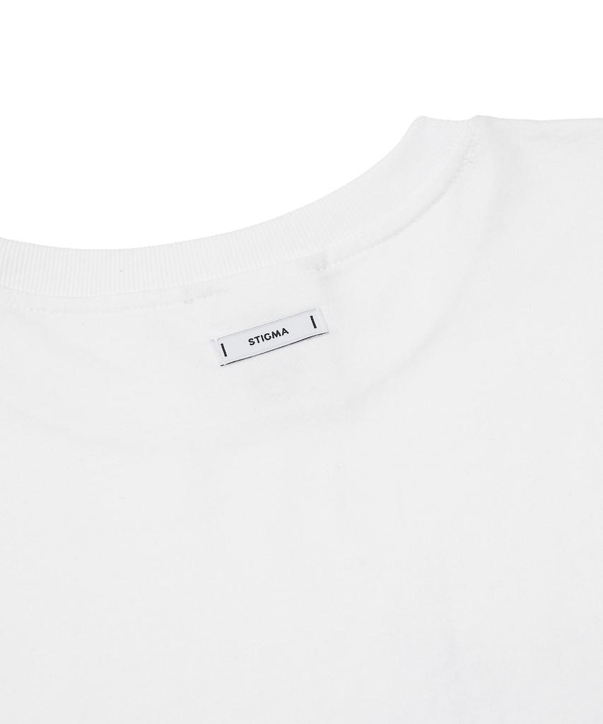 STIGMA Футболки Semi-Oversized с эффектом размытия Stgm Белые