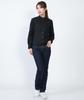 Seven Uniform GH7021-9 Black Medium Long Sleeve Stand Collar Shirt, Oxford Cloth, Restaurant Uniform