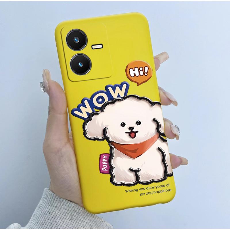 Чехол для Vivo Y22 Y22s Y35 Милый Астронавт Панда Мягкий ТПУ Силиконовый Чехол для телефона для vivoY22s Y 22s V2206 V2207 Y 35 V2205 Coque