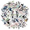 35pcs-50pcs Natural Birds Stickers Cartoon Nature Nature Decals Animal Stickers For Guitar Laptop Helmet Skateboard Guitar DIY