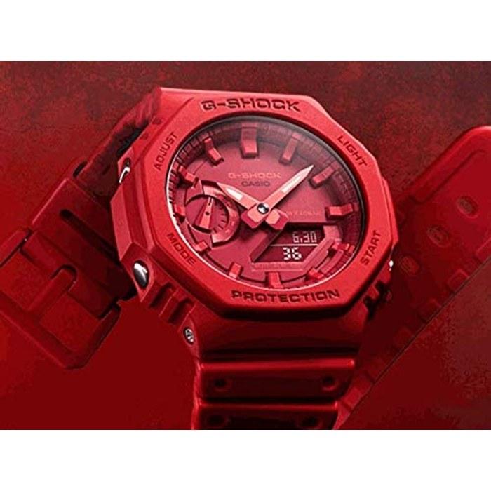 Casio G-Shock Watch Men's Analog-Digital Casioak Outdoor Sports Red GA-2100-4A