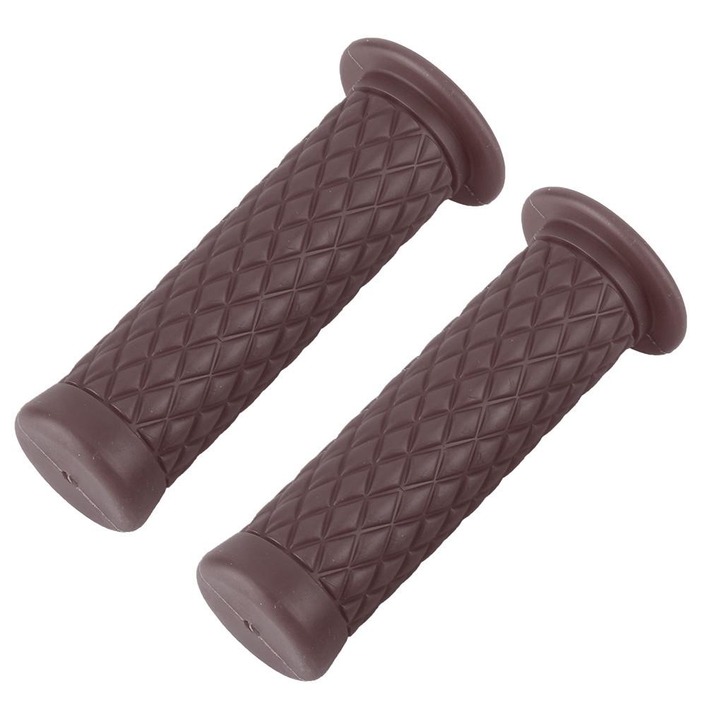 2 шт 22 мм TPU мотоциклетный руль ручки аксессуары(коричневый)