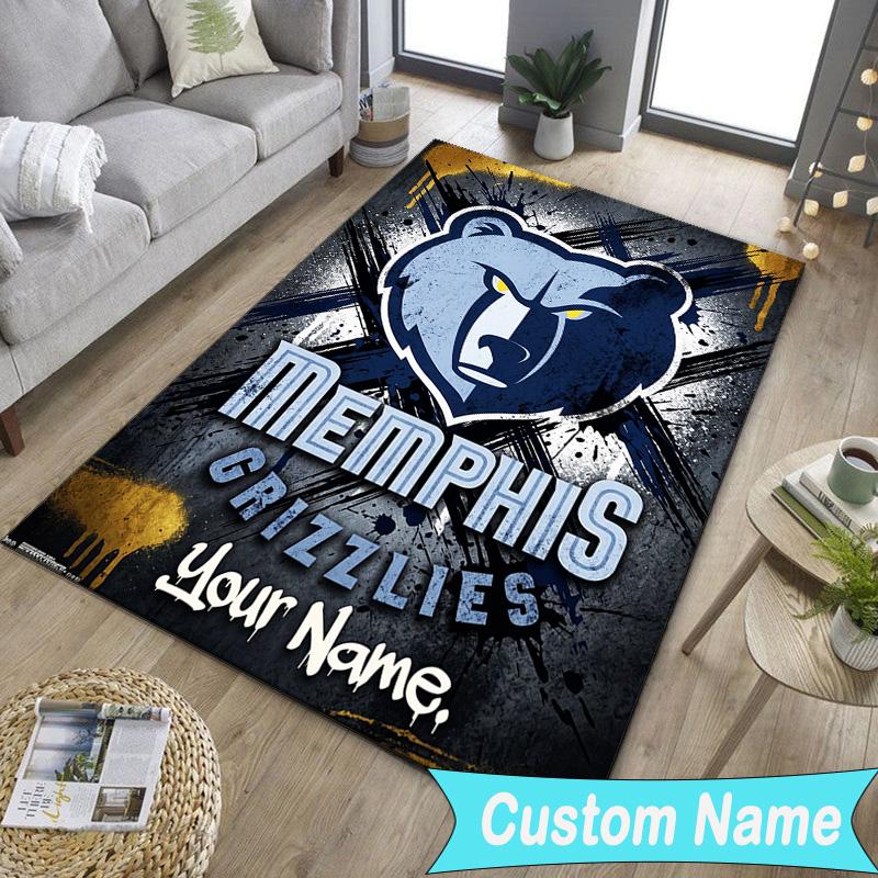 Custom NameGrizzly Marks Logo Design Carpet, Indoor Rug, Chair Rug, Living Rooms, Doormat Made From Polyester Home Decor Birthday Christmas Gifts