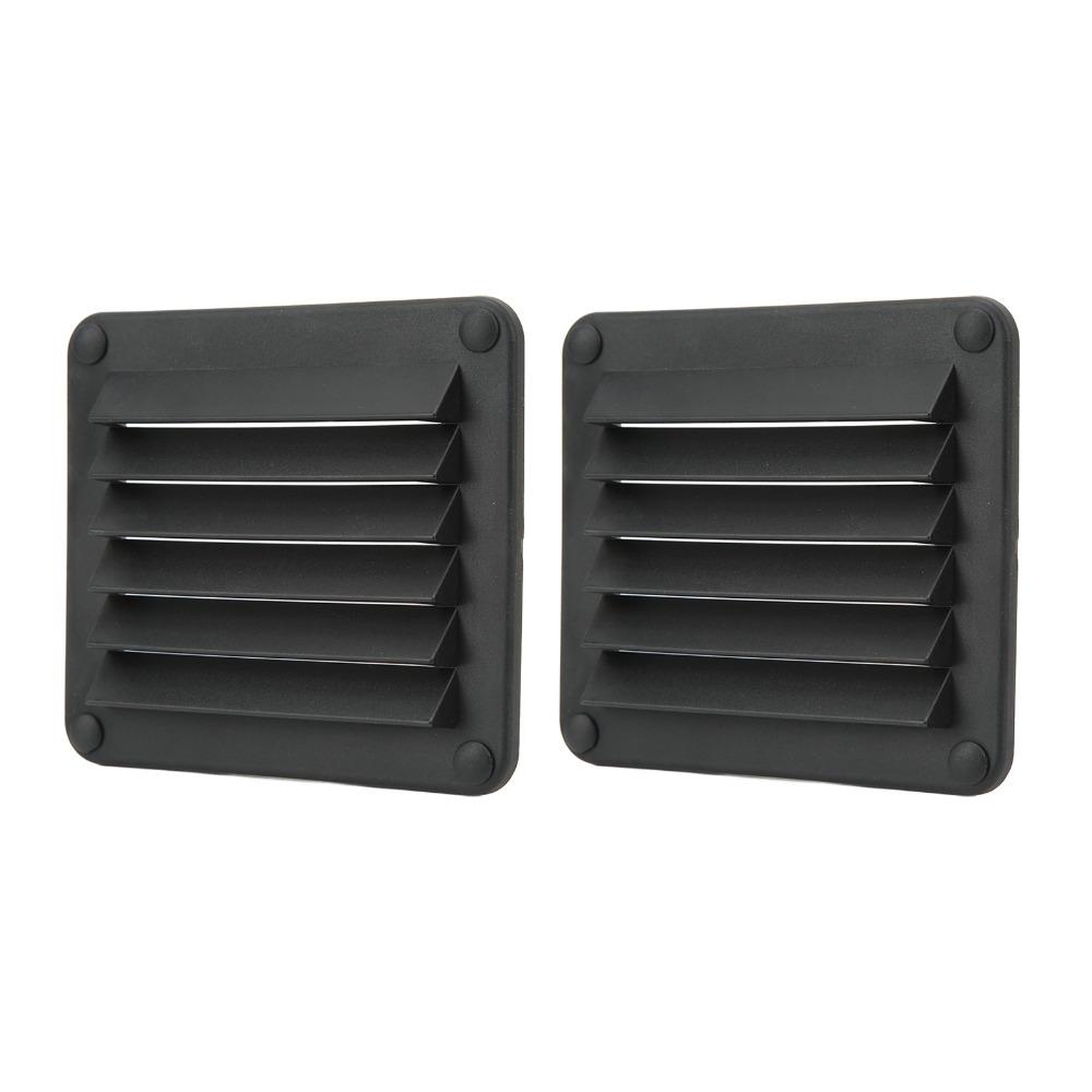 2pcs 141*125mm Ventilation Opening Black Ventilation Side Wall  Side Wall Installation