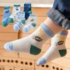 5 пар детских носков-гольфов с мультяшным рисунком для мальчиков и девочек 1-12 лет, весна-осень