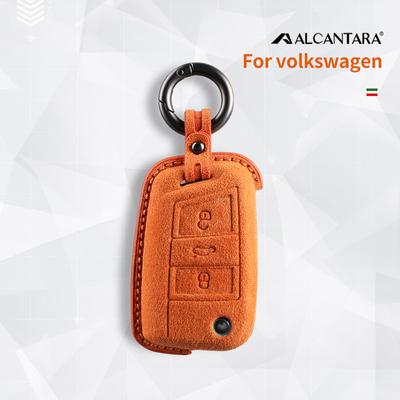 Чехол для ключей из алькантары, держатель для VW Volkswagen Tiguan Mk1 Mk2 Magotan Passat B5 B8 Polo Golf 4 5 6 7 Mk7 Jetta Polo Eos