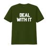 Deal With It Funny Sayings T shirt For  vintage Washed Comfortable homme Versatile Stylish Casual streetwear graphic