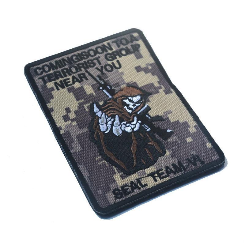 Карта Соединенных Штатов, 9-й округ, Команда SEAL 3, качественная вышитая повязка на руку, патч на липучке