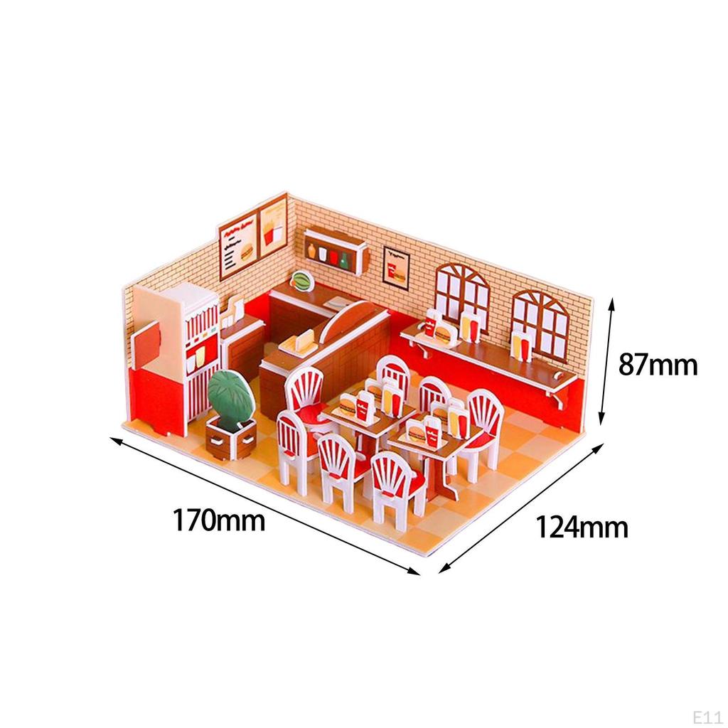 Модели зданий DIY Наборы Бумага и Пенопласт, Творческое Хобби, 3D Пазлы Игрушки для Детей,
