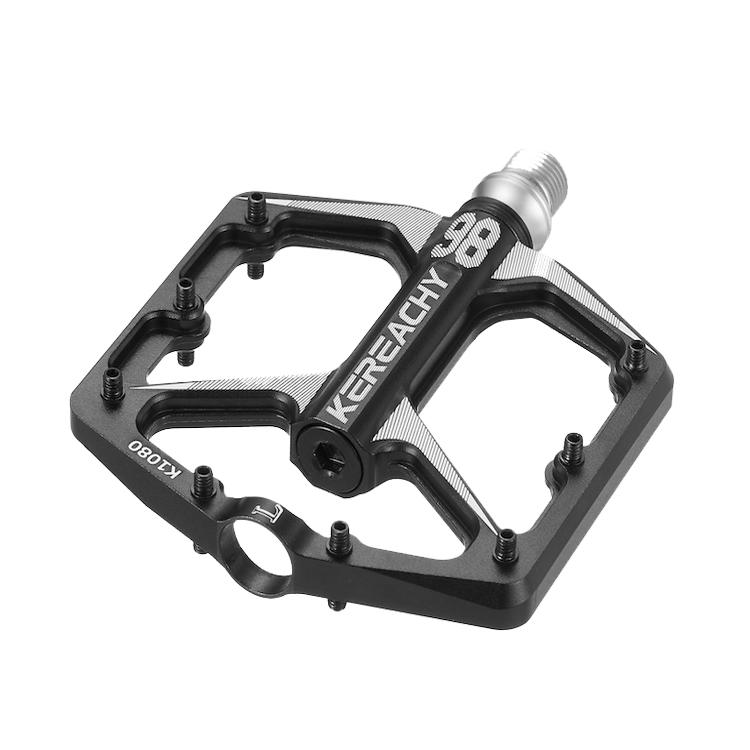 KEREACHY High-grade Non-slip Aluminum Single Mountain Bicycle Pedal Bicycle Accessories Bike Pedal 3 Bearing Bicycle Pedal