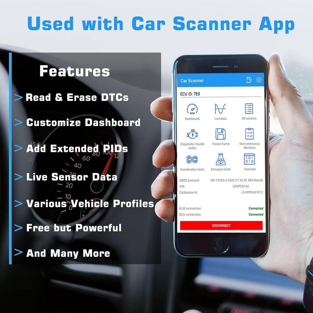 Мини Bluetooth OBD2 сканер диагностические инструменты автомобильный диагностический считыватель кодов двигателя для автомобилей OBD II/EOBD для Android