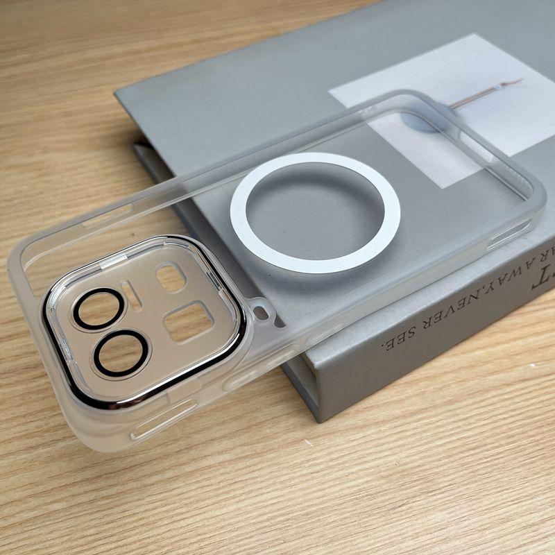 Для MagSafe Защитная пленка для камеры Чехол Для VIVO iQOO 15 Ultra Мягкий силикон Беспроводная зарядка Ударопрочный Чехол-бампер для телефона