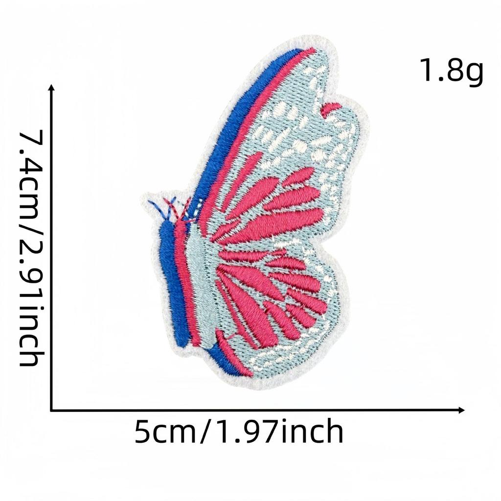Мультяшная розовая серия вышитая нашивка бантик цветок аппликация аксессуары для одежды с термоклеем