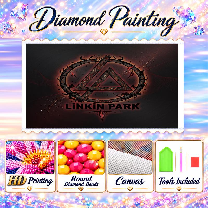 Linkin Park Diamond Painting Kit 5D Full Drill DIY Diamond Mosaic Wall Art Home Decor