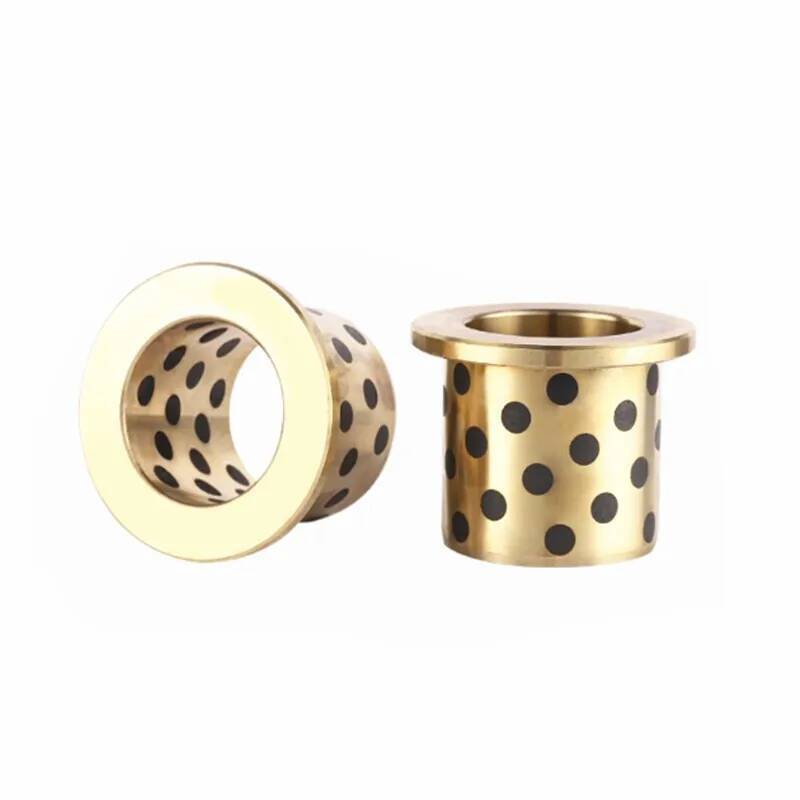 2PCS JFB Oilless Bearing Inner Diameter 5 6 8 1012 14 15 16mm Flanged Copper Bushing With Solid Lubricant