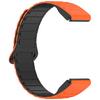 Two-Color Magnetic Quick-Release Silicone Watch Band for Garmin Fenix 8/7X/7S/6X/5S Plus