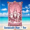 Christmas Theme Beach Towel Personalized Custom Name & Text Soft Quick Dry Beach Towel for Swimming Travel