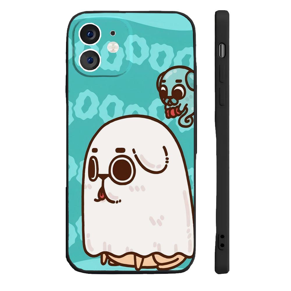 Чехол для телефона P-Puglie Dog Pug силиконовый мягкий для iPhone 16 15 14 13 12 11 Plus Pro Max Plus