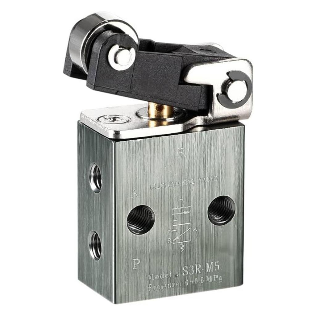 3-way Pneumatic Valve Pneumatic Mechanical Valve Air Output Control Automatic Equipment Easy Installation 26*16.5*52mm