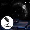 Звездный проектор для спальни, USB-светильник с регулируемым на 360° шлангом, светодиодный ночник, портативный для автомобиля, офиса, романтическая атмосфера звездного неба