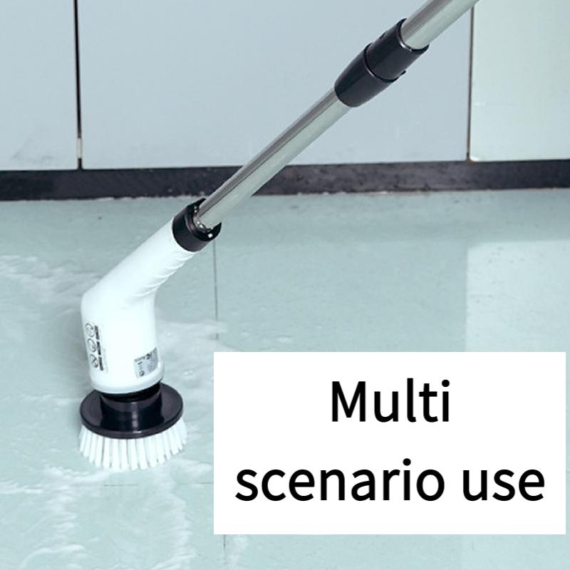 Многоцелевая чистящая щетка Кухонные гаджеты Щетки для волос Ванная комната Метла Туалет Швабры Электрическая беспроводная вращающаяся щетка Набор из 7 предметов