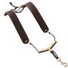 Morytrade Saxophone Strap Shoulder Harness Alto Tenor Baritone Saxophone (Brown)