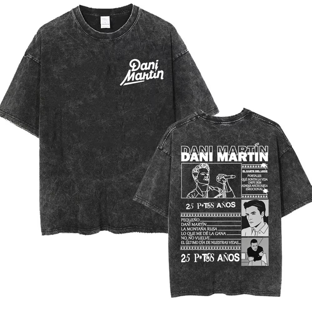 2026 new Washed Cotton Tshirt with Slogan Print Casual Streetwear Top for Fans