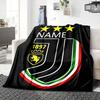 Custom Name Juventus Crest blanket for Couch & Bed, Plush Cozy Fuzzy Blanket Super Soft & Warm Blankets for Fall and Winter. 0908258