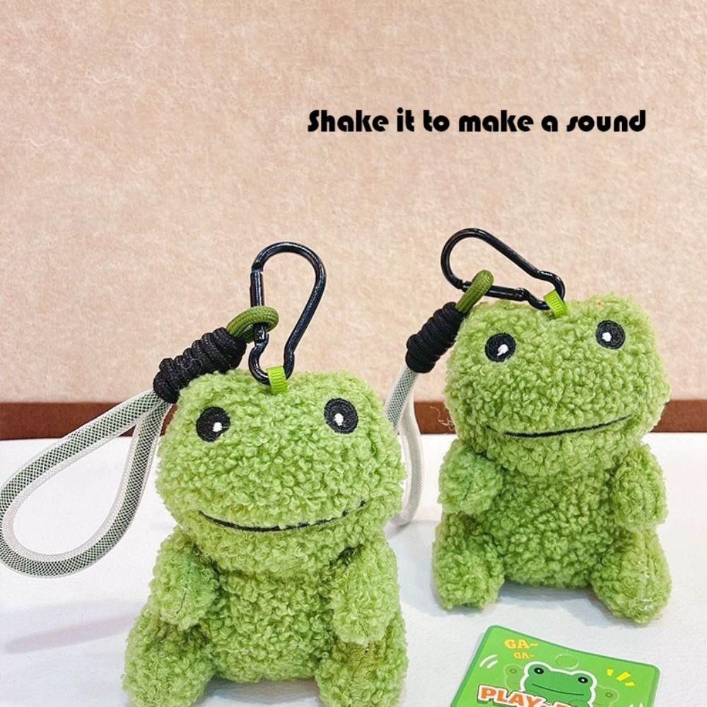 Игрушки для тряски, плюшевая игрушка, брелок для ключей, мультяшный рюкзак, мультяшная лягушка, брелок для детей
