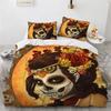 3D Print Skull Vintage Sugar Skull Girl Comfortable Duvet Cover Pillowcase Bedding Set Children Bedroom Decoration Home Textile