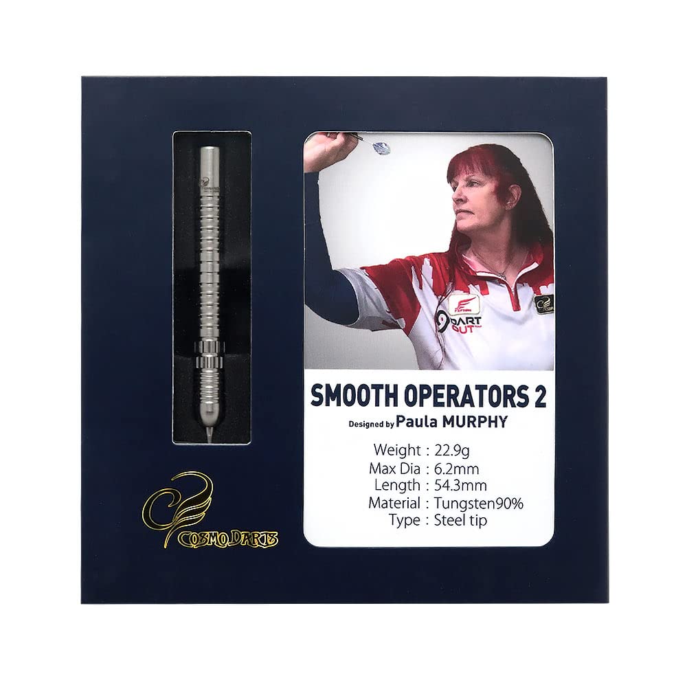 COSMO DARTS SMOOTH OPERATORS2 СТАЛЬ Пола Мерфи Модель игрока Дартс Баррель Дартс Набор