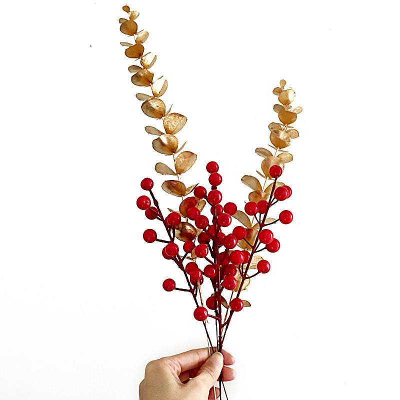 Fortune Bucket Diy Accessories With Plastic Lucky Fruit For Outdoor Decoration