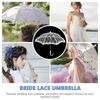 Мини свадебный зонт Лолита Элегантный кружевной зонт для невесты Зонт-реквизит для косплей-мероприятий
