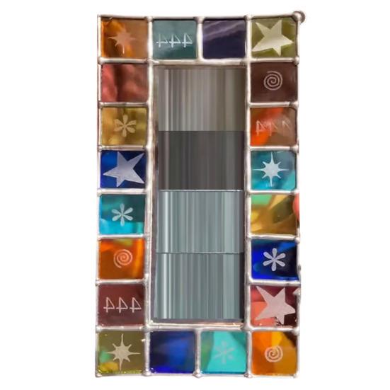 Рамка для фотобудки из витражного стекла ручной работы, винтажная вертикальная рамка для фотополоски на 4 фотографии, изготовленная вручную с использованием медной фольги, подарок на память