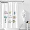 Bathroom Thickened Waterproof Curtain Mildew Proof Shower Curtain Shower Partition Curtain Shower Curtain Bathroom Curtain Free Perforation
