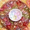 500g/Bag About330pcs Handmade Supplies DIY Accessories Acrylic For Jewelry Making Loose Beads Crafted Hollow Heart Beads Candy Color