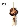 Cute Cartoon Car Pendant Movie Character Charm 2D Acrylic Hanging Warm Decoration Ornament Backpack Christmas Tree Vivid