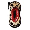 Hanging Sunglasses Storage Bag Leather Reading Glass Pouch Flower Print Eyeglass Case  Women