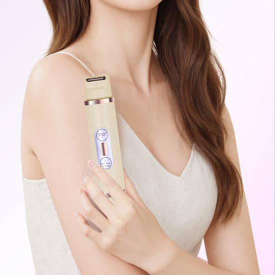 Женская электробритва USB перезаряжаемая двойная головка IPX7 водонепроницаемая портативная для лица, тела, зоны бикини, рук, ног, эпилятор, бритва, триммер