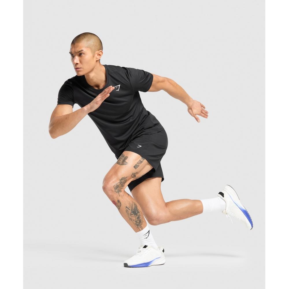 Gymshark Продолжайте показывать 7 шорт черного цвета A2b9x Bb2j