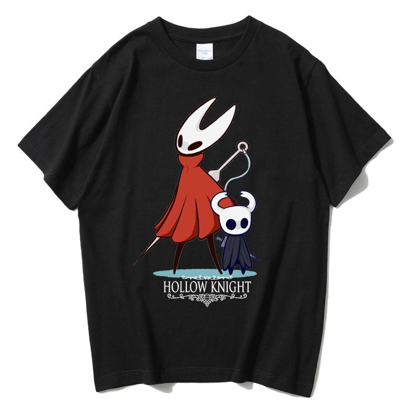 2025 Лето Hollow Knight Silksong Футболка с коротким рукавом Игровая атрибутика Хлопок Графика Шмель Винтажные футболки Унисекс Топы Футболки