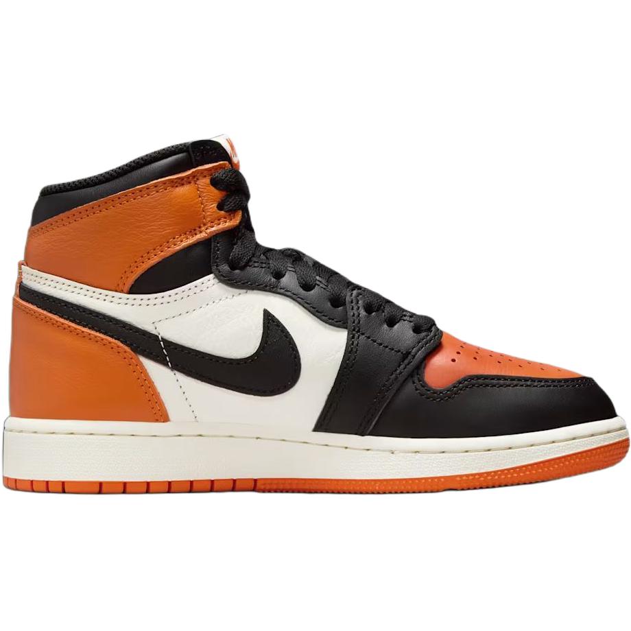 Air Jordan 1 Retro High OG PS Shattered Backboard 2025 Детские кроссовки Оранжевый Черный Парусный FD1412-008