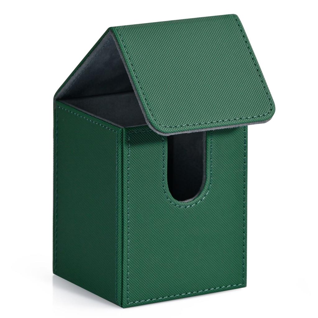 Коробка для колоды карт, Коробка для хранения карт вмещает 100+ карт в одинарных протекторах, Магнитная застежка из ПУ-кожи для карт Magic, карт TCG