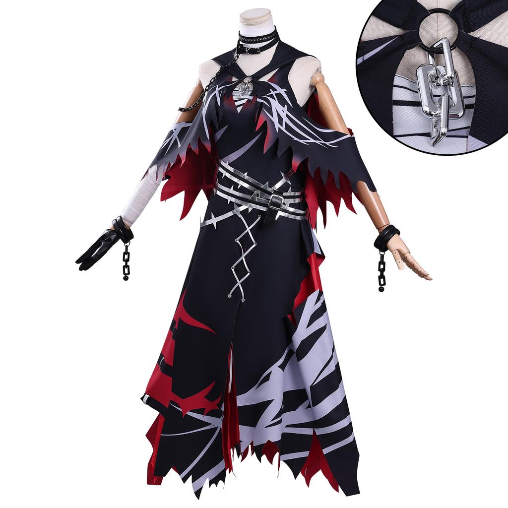 Magic girl witch trial cos costume bad girl wisteria Arisa cosplay game anime costume