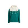 Originals Colorblock Logo Print Long Sleeve Hooded Windbreaker Jacket Men Outerwear Green IU0201