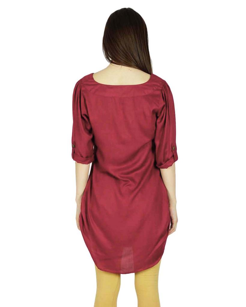 Phagun Indian Designer Printed Kurta Women Ethnic Kurti Casual Tunic Rayon