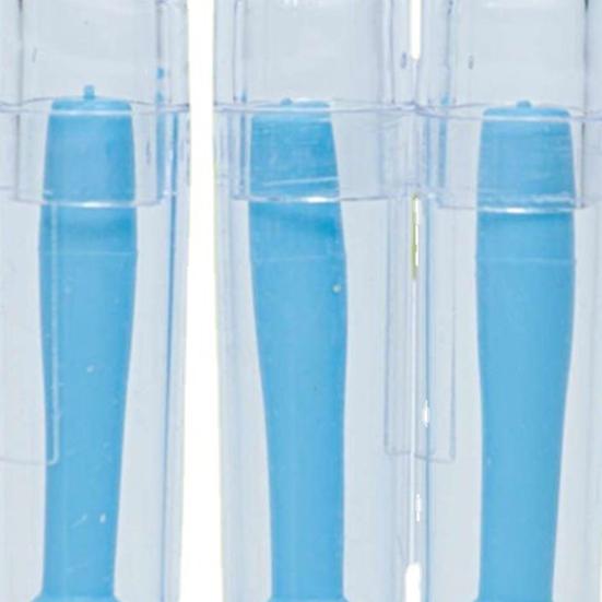 1/6/12Pcs Contact Lens Plunger Sufficient Quantity Easy Contact Lens Removal Tool with Strong Suction Power Clear Blue Silicone Lens Remover for Safe