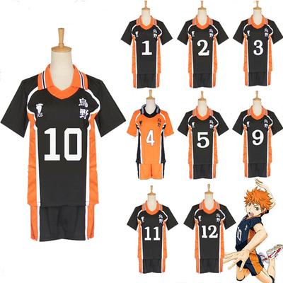 Аниме Haikyuu, карнавальный костюм Карасуно, школьный волейбольный клуб Hinata Shyouyou Kageyama, спортивная одежда, трикотажные изделия, подарки на Хэллоуин