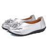 Moccasins Soft Genuine Leather Flat Shoes Women Flats with Flowers Ladies Shoes Women Designers Loafers Slip On Ballerina