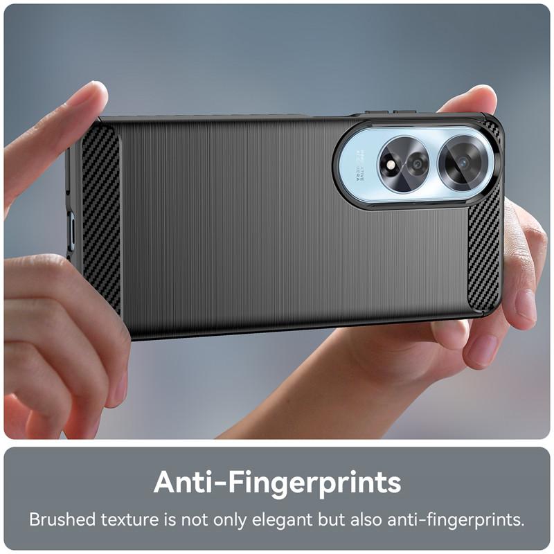 For OPPO A60 Case OPPO A60 Cover Luxury Silicone Bumper Brushed Full Shockproof TPU Protective Phone Back Cover For OPPO A60